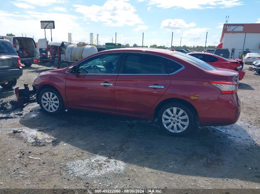 2015 Nissan Sentra Fe+ S/S/Sl/Sr/Sv VIN: 3N1AB7AP4FL657854 Lot: 40222060