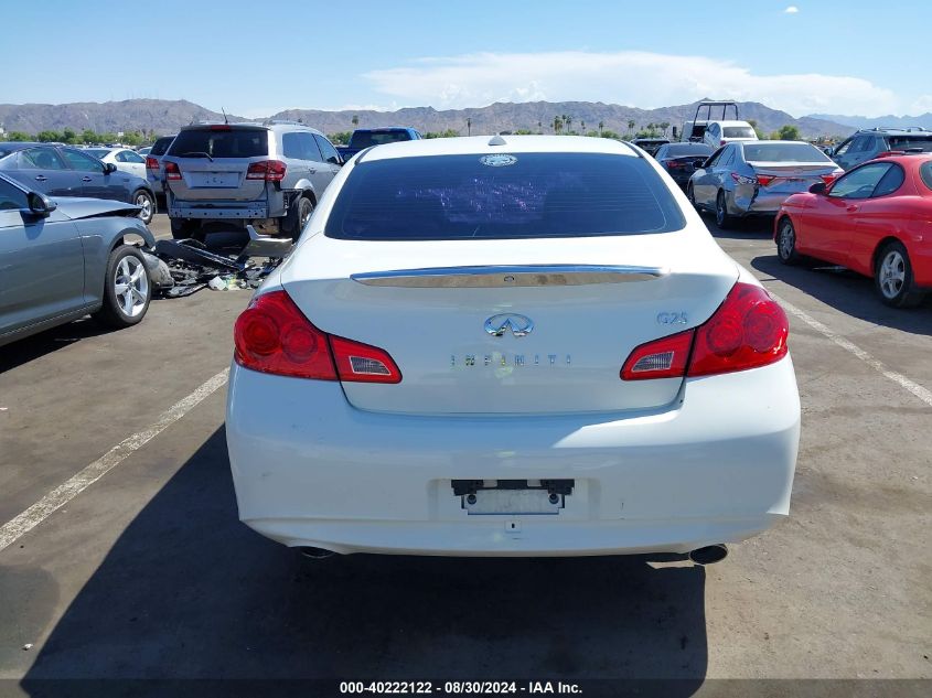 2011 Infiniti G25 VIN: JN1DV6AP6BM600733 Lot: 40222122