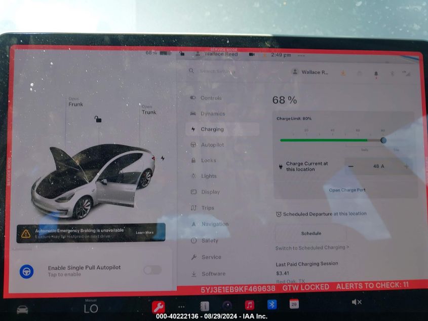 2019 TESLA MODEL 3 LONG RANGE/PERFORMANCE - 5YJ3E1EB9KF469638