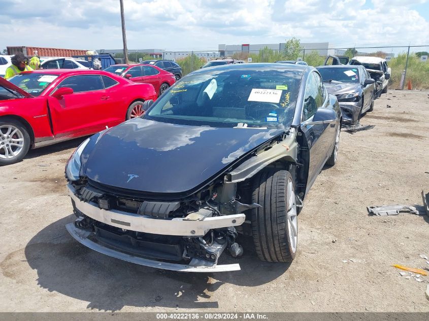 2019 Tesla Model 3 Long Range/Performance VIN: 5YJ3E1EB9KF469638 Lot: 40222136