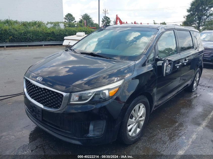 KNDMB5C12F6067086 2015 KIA SEDONA - Image 2