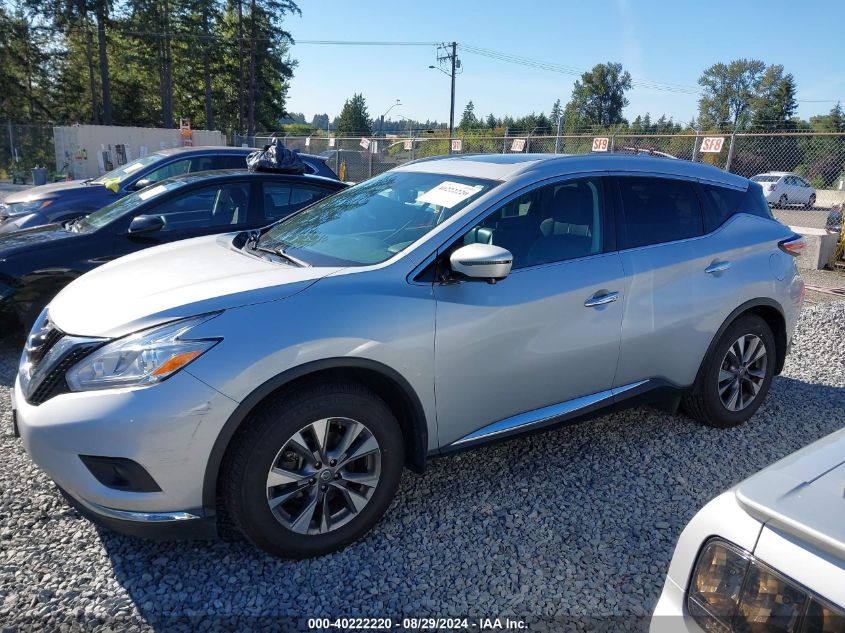 2017 Nissan Murano Platinum/S/Sl/Sv VIN: 5N1AZ2MH5HN175408 Lot: 40222220