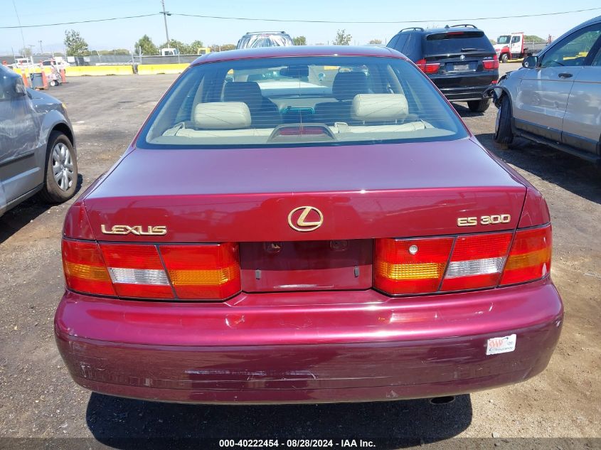 1998 Lexus Es 300 VIN: JT8BF28G8W0099274 Lot: 40222454