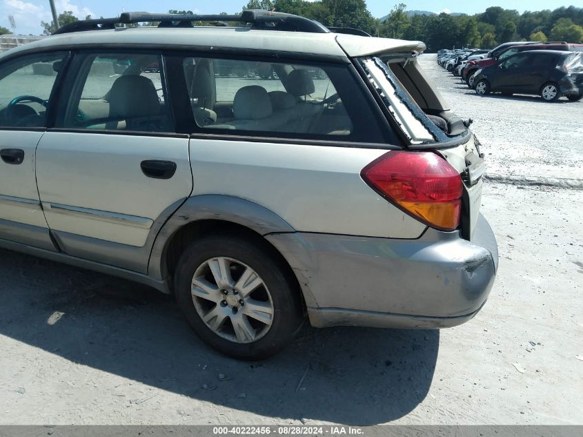 2005 Subaru Outback 2.5I VIN: 4S4BP61C057361660 Lot: 40222456