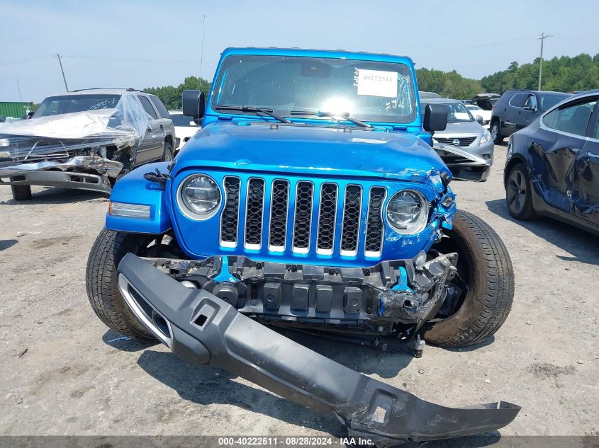 2022 Jeep Wrangler 4Xe Unlimited Sahara 4X4 VIN: 1C4JJXP60NW191881 Lot: 40222511