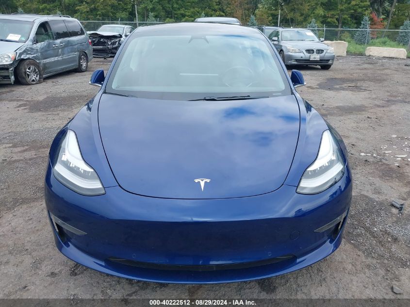 2018 Tesla Model 3 Long Range/Performance VIN: 5YJ3E1EB2JF054742 Lot: 40222512