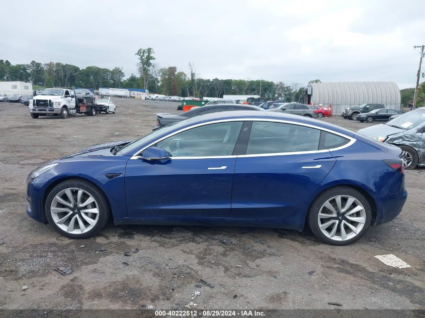 2018 Tesla Model 3 Long Range/Performance VIN: 5YJ3E1EB2JF054742 Lot: 40222512