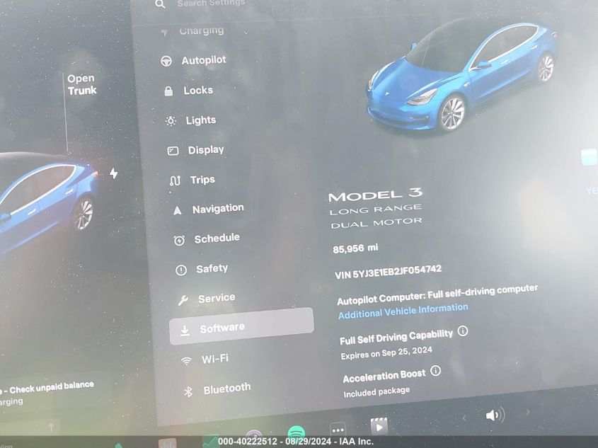 2018 TESLA MODEL 3 LONG RANGE/PERFORMANCE - 5YJ3E1EB2JF054742