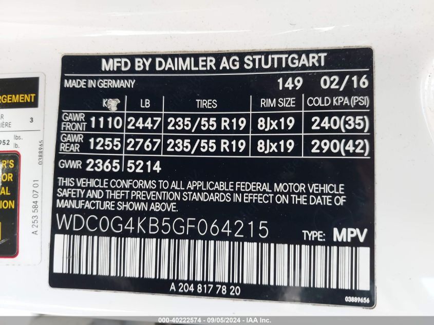 WDC0G4KB5GF064215 2016 Mercedes-Benz Glc 300 4Matic