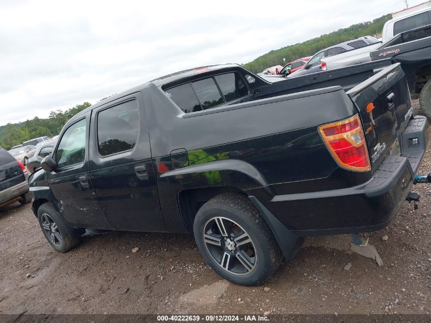 2013 Honda Ridgeline Sport VIN: 5FPYK1F76DB012157 Lot: 40222639