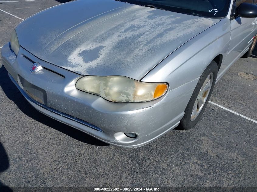 2002 Chevrolet Monte Carlo Ss VIN: 2G1WX15K029298413 Lot: 40222682