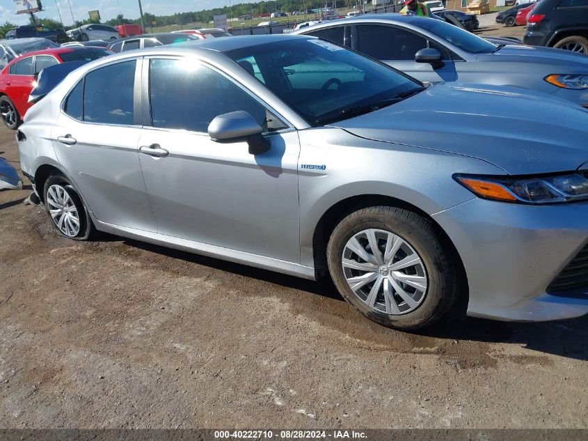 2020 Toyota Camry Le Hybrid VIN: 4T1C31AK1LU013763 Lot: 40222710