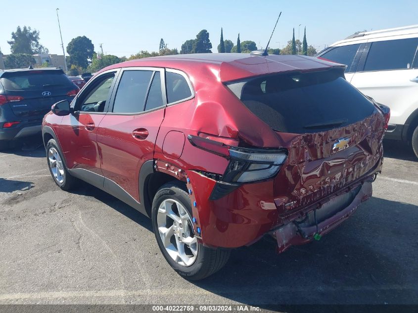 2024 Chevrolet Trax Fwd Sp VIN: KL77LFE2XRC094495 Lot: 40222759