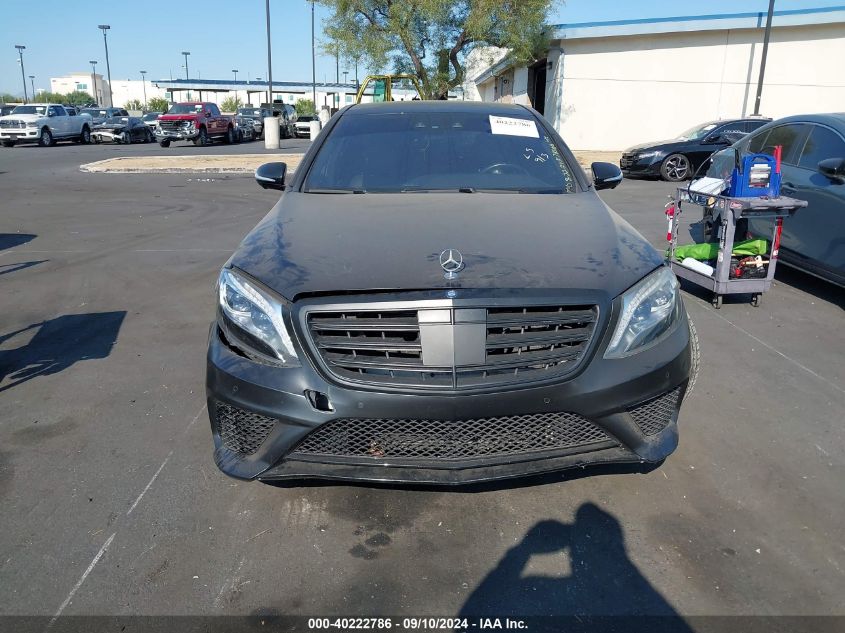 2015 Mercedes-Benz S 550 4Matic VIN: WDDUG8FB7FA191784 Lot: 40222786