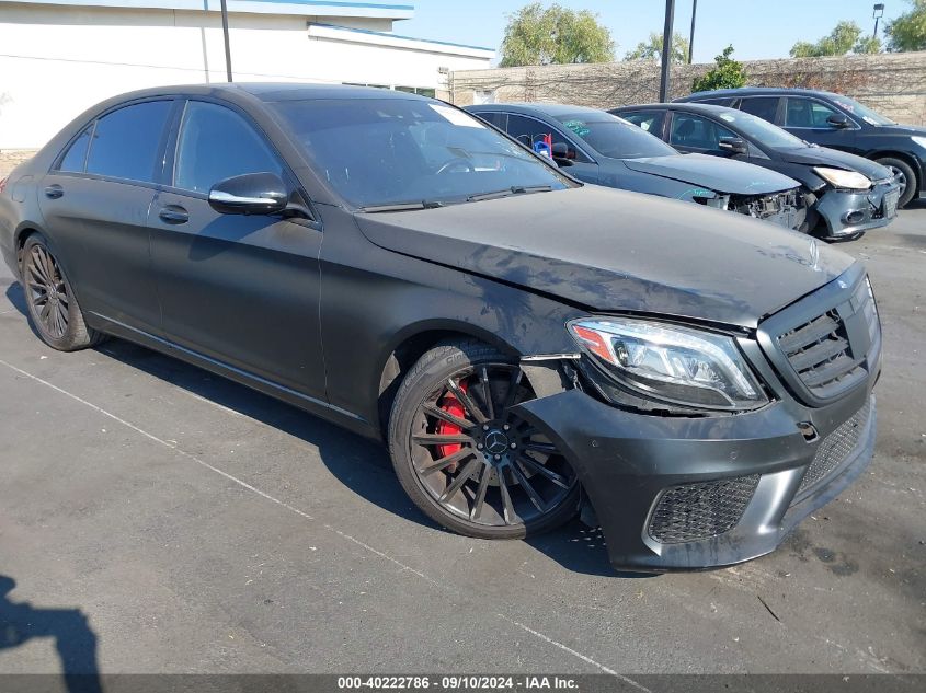 2015 Mercedes-Benz S 550 4Matic VIN: WDDUG8FB7FA191784 Lot: 40222786