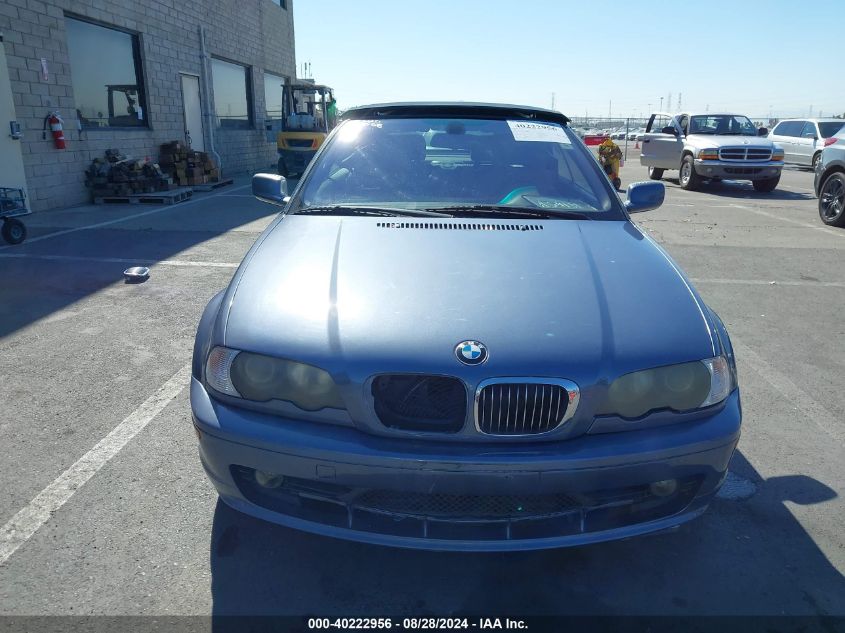 2003 BMW 325Ci VIN: WBABS33473PG90652 Lot: 40222956