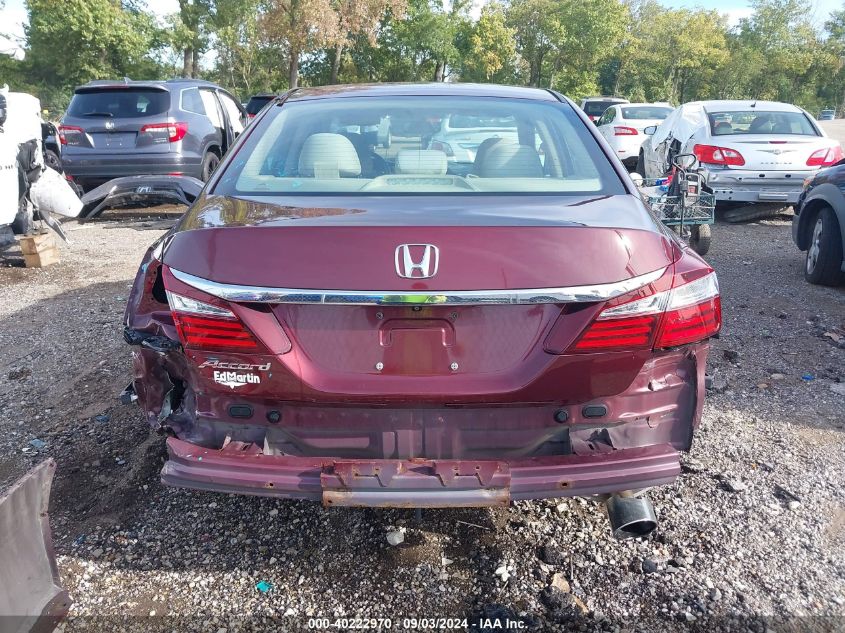 2017 Honda Accord Lx VIN: 1HGCR2F36HA003492 Lot: 40222970