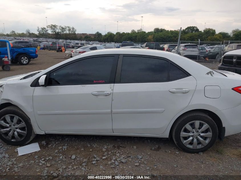 2016 Toyota Corolla Le VIN: 5YFBURHE0GP506624 Lot: 40222998