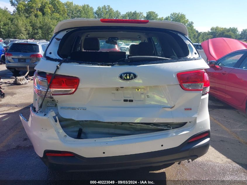 2017 Kia Sorento 2.4L Lx VIN: 5XYPG4A39HG284082 Lot: 40223049