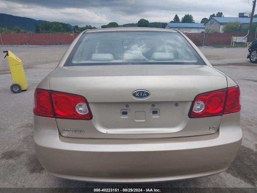 2007 Kia Optima Ex/Lx VIN: KNAGE123375092356 Lot: 40223151