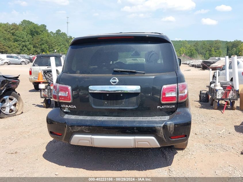 2017 Nissan Armada Platinum VIN: JN8AY2NF2H9302777 Lot: 40223188