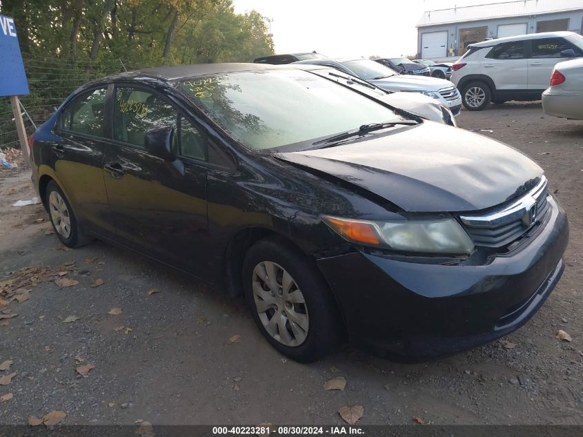 2012 Honda Civic Lx VIN: 19XFB2F53CE003649 Lot: 40223281