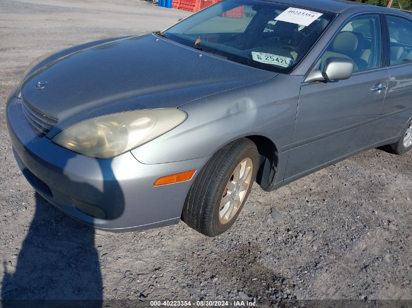 2004 Lexus Es 330 VIN: JTHBA30G240006374 Lot: 40223354