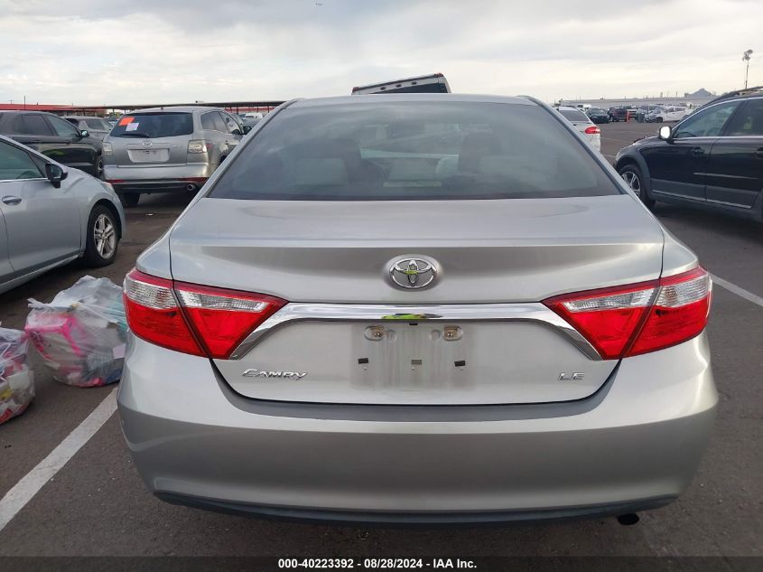 2016 Toyota Camry Le VIN: 4T4BF1FK9GR563252 Lot: 40223392