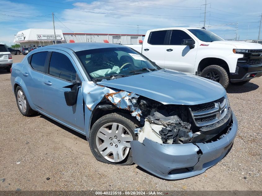 1C3CDZAB7DN654044 2013 Dodge Avenger Se