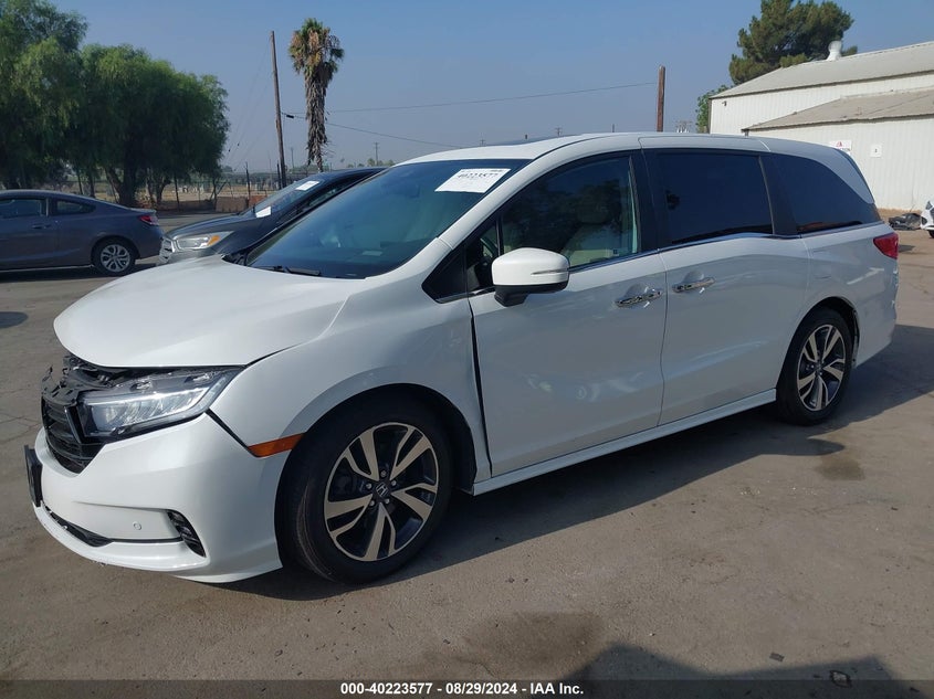 VIN 5FNRL6H84NB023687 2022 HONDA ODYSSEY TOURING