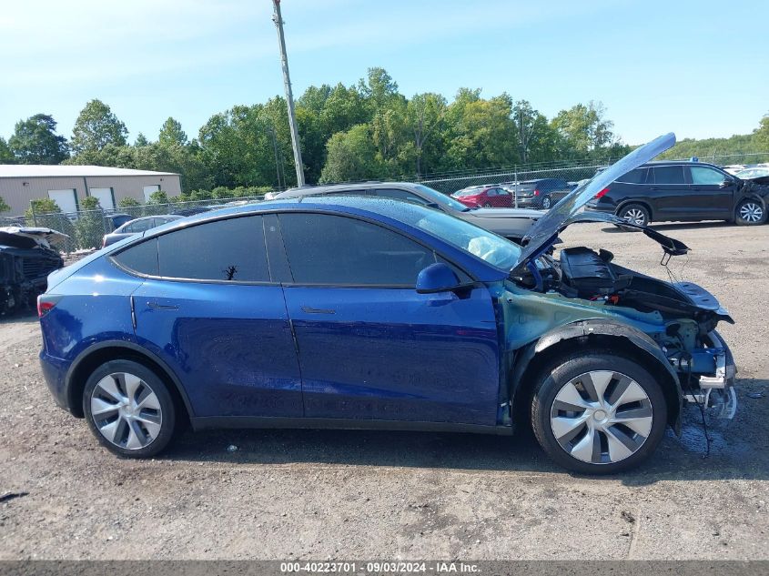 2022 Tesla Model Y Long Range Dual Motor All-Wheel Drive VIN: 7SAYGDEE9NA019648 Lot: 40223701