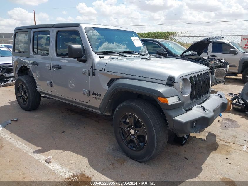 1C4HJXDN7MW743580 2021 Jeep Wrangler Unlimited Sport S 4X4