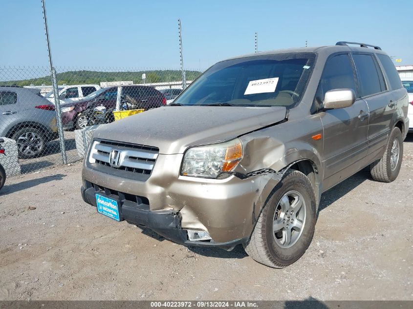 2006 Honda Pilot Ex-L VIN: 5FNYF28516B028798 Lot: 40223972