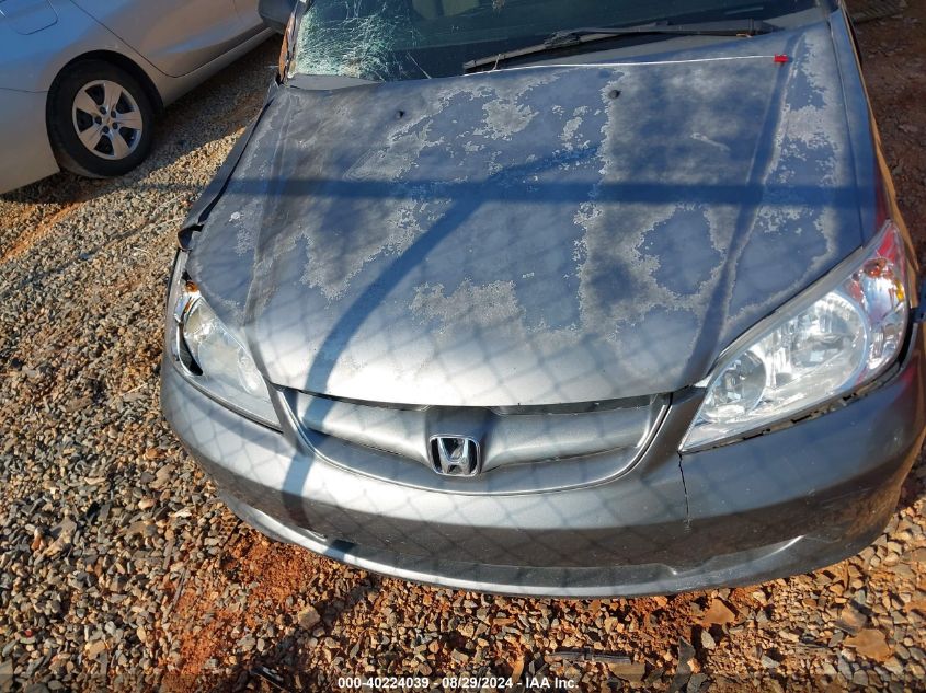 2004 Honda Civic Lx VIN: 2HGES16514H524267 Lot: 40224039