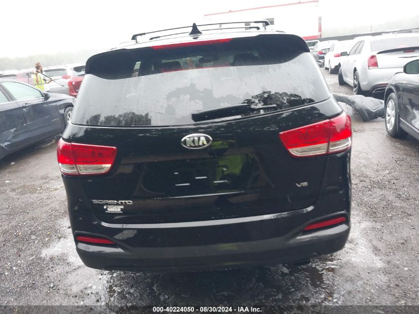 2016 Kia Sorento 3.3L Lx VIN: 5XYPG4A51GG039132 Lot: 40224050