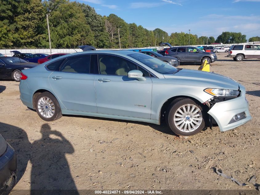 2013 Ford Fusion Hybrid Se VIN: 3FA6P0LU3DR240319 Lot: 40224071