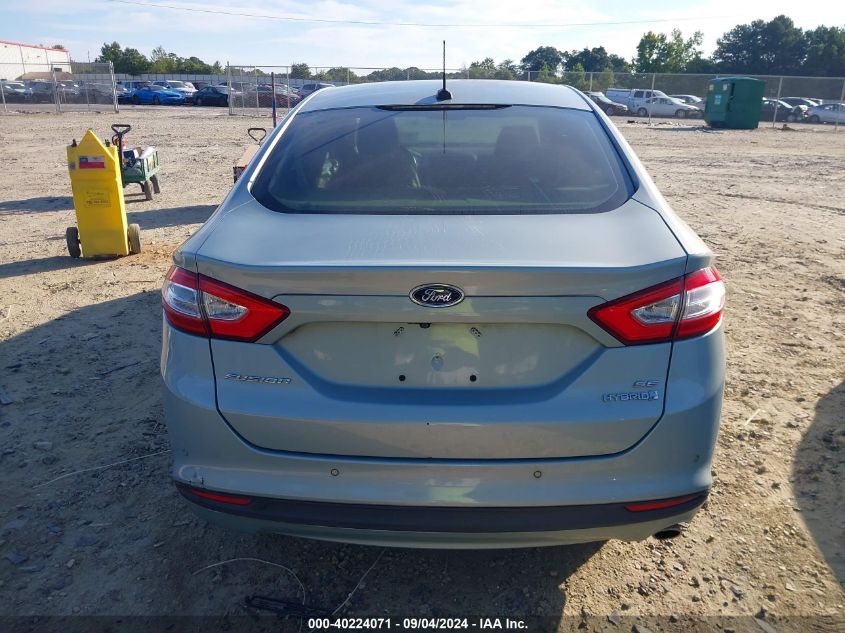 2013 Ford Fusion Hybrid Se VIN: 3FA6P0LU3DR240319 Lot: 40224071