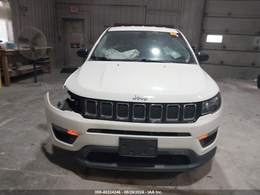 2018 Jeep Compass Sport Fwd VIN: 3C4NJCAB3JT356421 Lot: 40224246