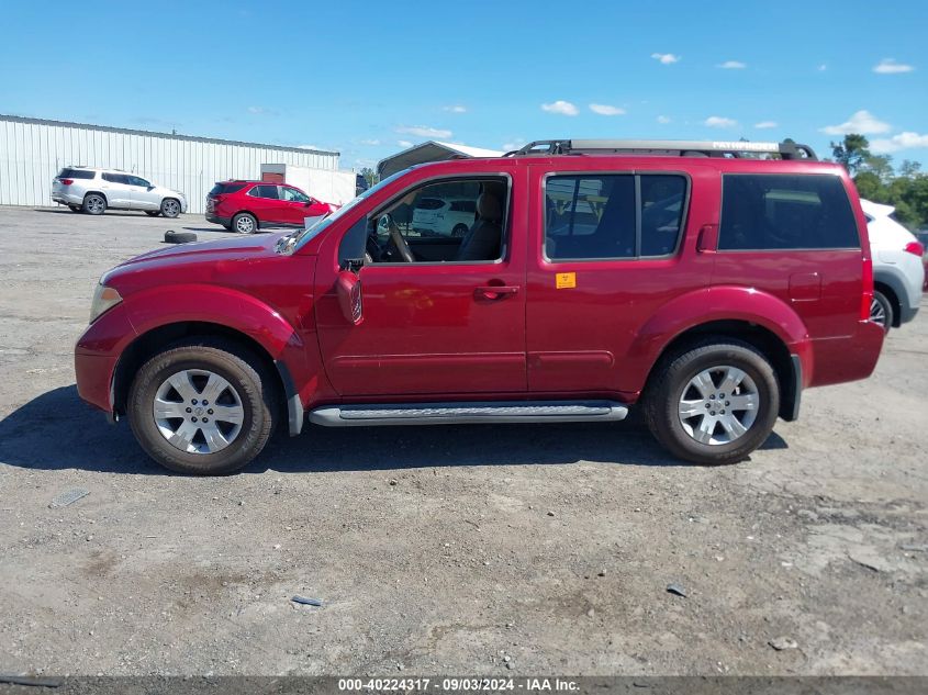 2005 Nissan Pathfinder Le VIN: 5N1AR18W15C785722 Lot: 40224317