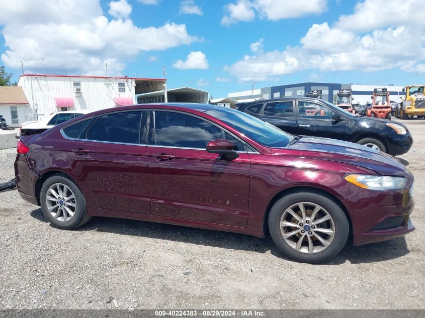 2017 Ford Fusion Se VIN: 3FA6P0H76HR377635 Lot: 40224383