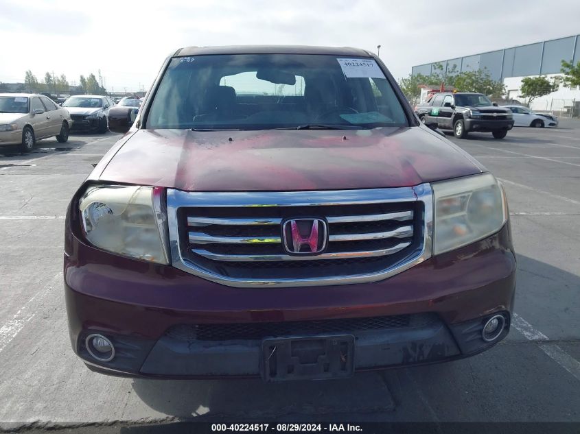 2012 Honda Pilot Ex-L VIN: 5FNYF3H62CB022048 Lot: 40224517