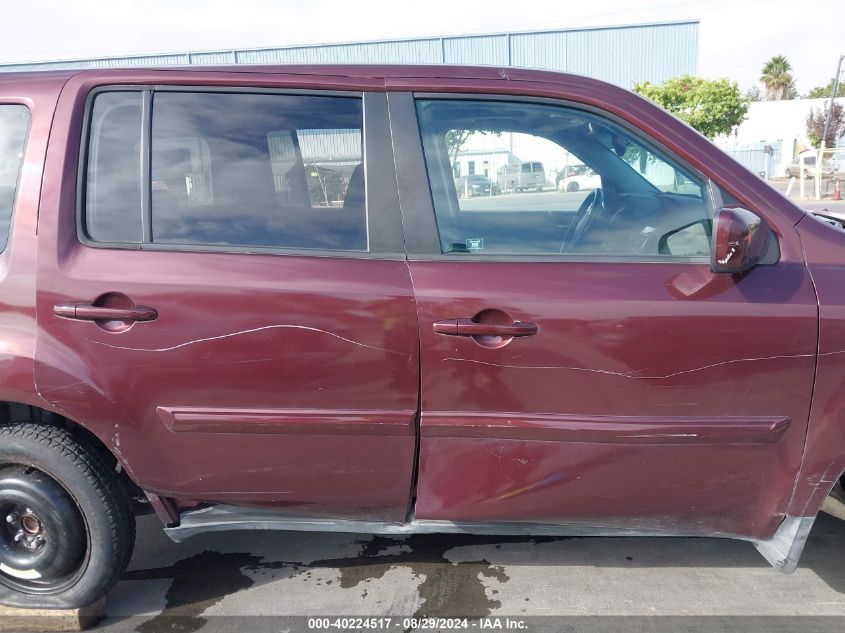 2012 Honda Pilot Ex-L VIN: 5FNYF3H62CB022048 Lot: 40224517