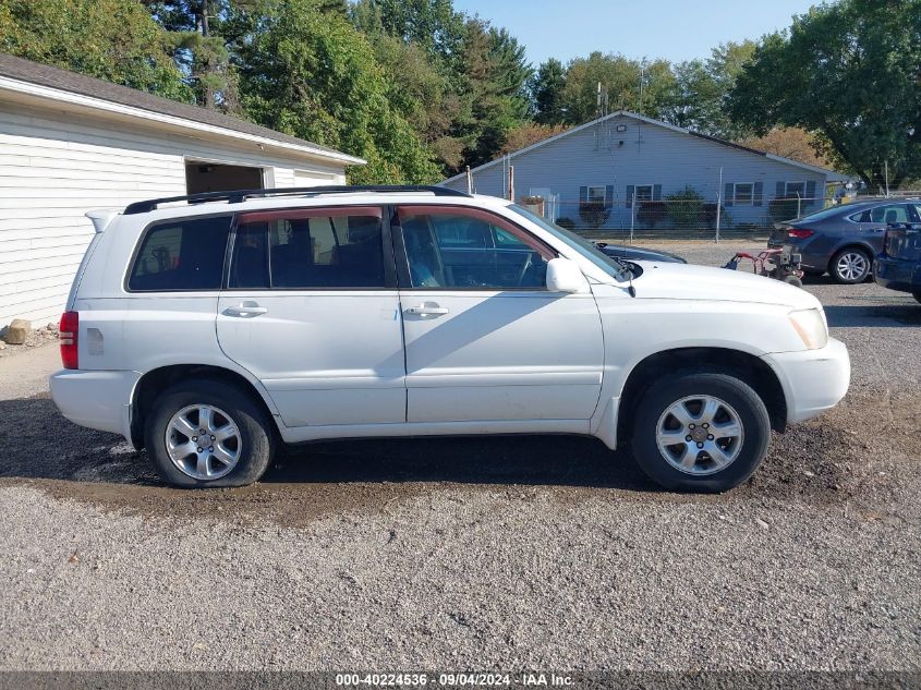 2003 Toyota Highlander Limited VIN: JTEHF21A730158212 Lot: 40224536