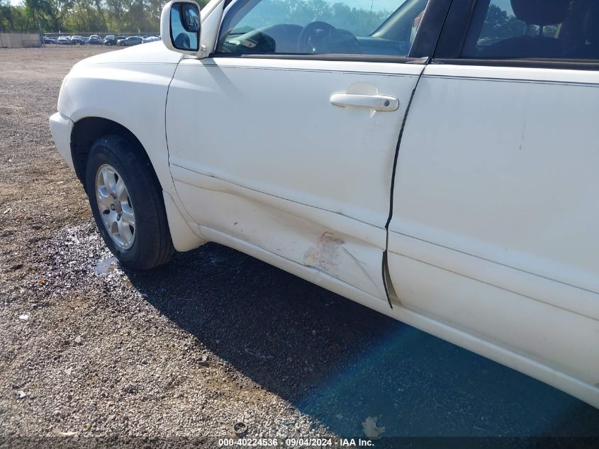 2003 Toyota Highlander Limited VIN: JTEHF21A730158212 Lot: 40224536