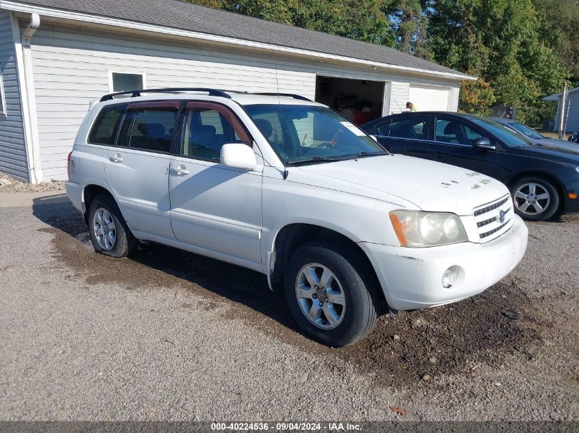 2003 Toyota Highlander Limited VIN: JTEHF21A730158212 Lot: 40224536