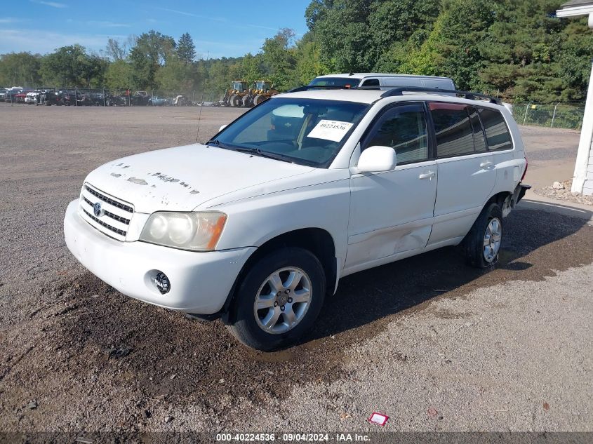 2003 Toyota Highlander Limited VIN: JTEHF21A730158212 Lot: 40224536