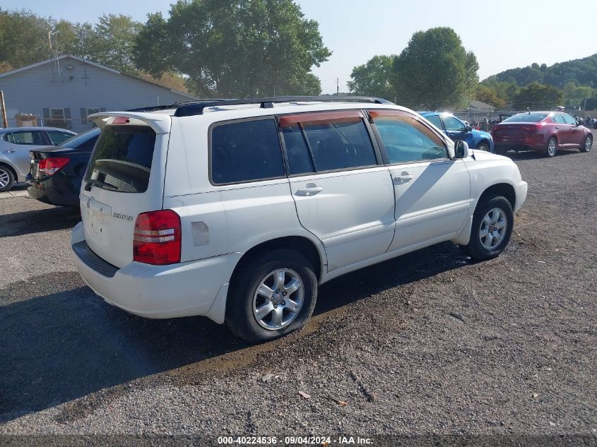 2003 Toyota Highlander Limited VIN: JTEHF21A730158212 Lot: 40224536