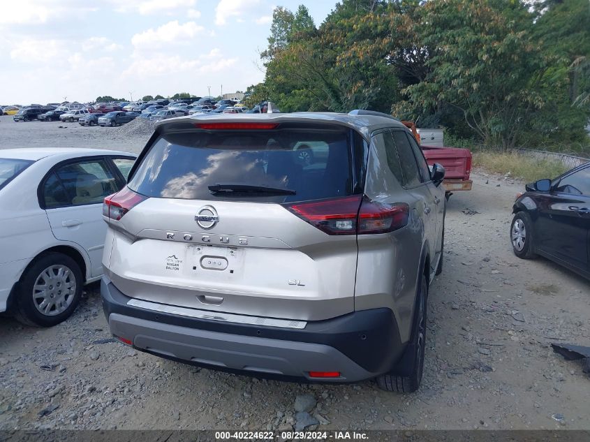 2021 Nissan Rogue Sl Fwd VIN: JN8AT3CA1MW021061 Lot: 40224622