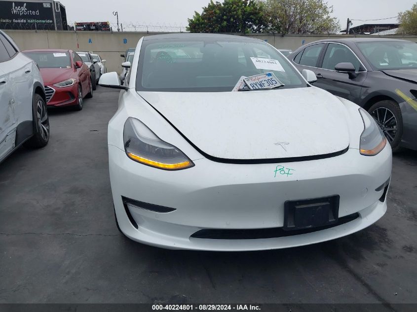 2021 Tesla Model 3 Standard Range Plus Rear-Wheel Drive VIN: 5YJ3E1EAXMF074796 Lot: 40224801