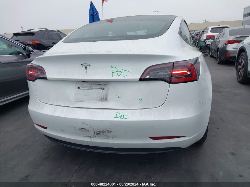 2021 Tesla Model 3 Standard Range Plus Rear-Wheel Drive VIN: 5YJ3E1EAXMF074796 Lot: 40224801